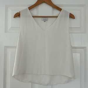 Aritzia Babaton sleeveless blouse, white size M